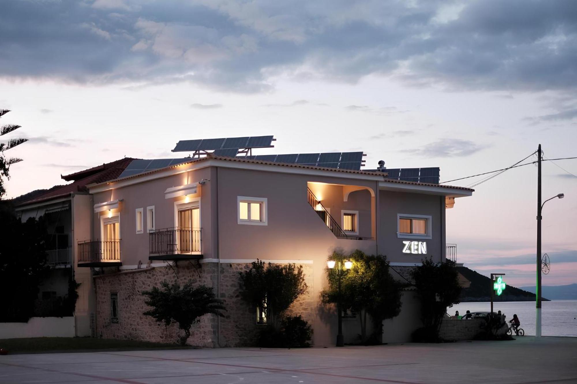 Zen Minimal Luxury Housing Tyros Villa Eksteriør billede
